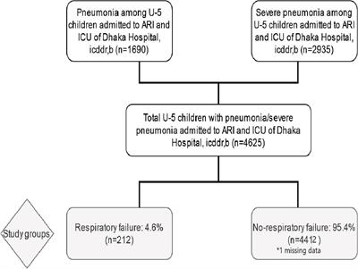 Prevalence, Predictive Factors, and Outcomes of Respiratory Failure in Children With Pneumonia Admitted in a Developing Country